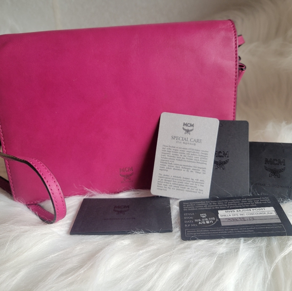 MCM 🔥 pink 2way bag